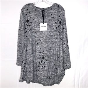 Agnes and Dora Hacci Side Knot Star Sweater